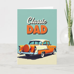 Classic Dad Teal Scene Card