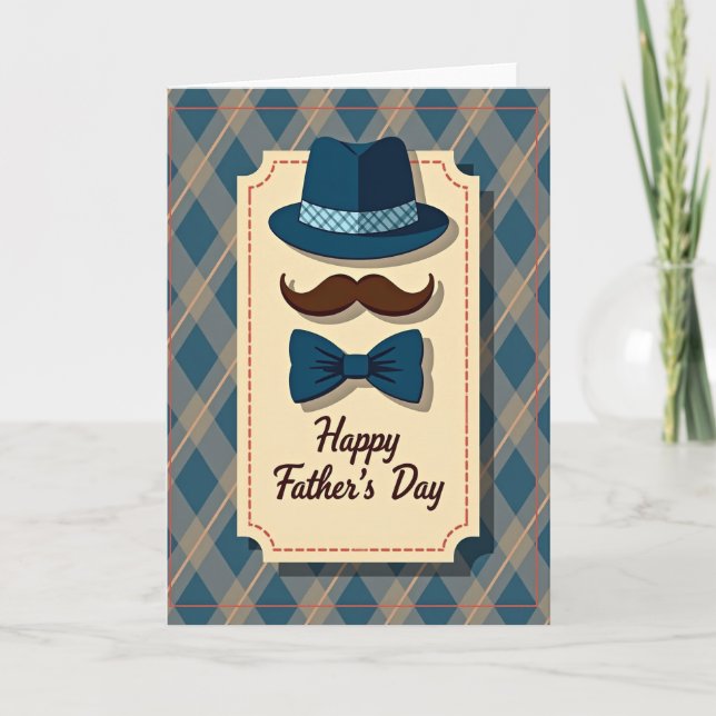 Classic Dads Day Style Card (Front)