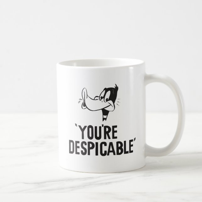 Classic DAFFY DUCK™ "You're Despicable" Coffee Mug (Right)