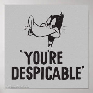 Classic DAFFY DUCK™ "You're Despicable" Poster