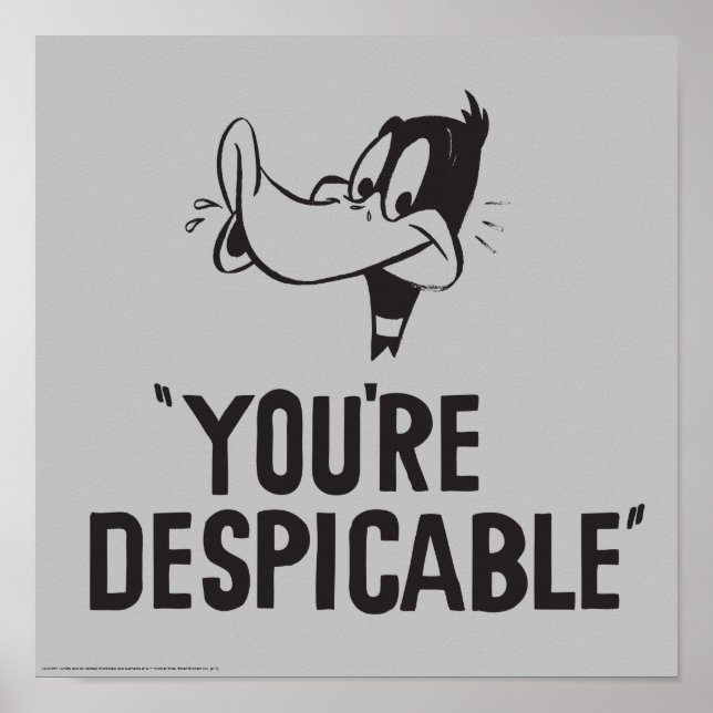 Classic DAFFY DUCK™ "You're Despicable" Poster (Front)