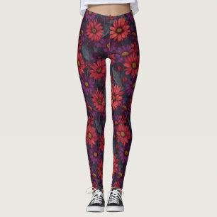 Classic Daisy Flower Crossfit Pregnancy Leggings