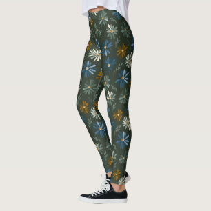 Classic Daisy Sparkle Apparel Fitness Leggings