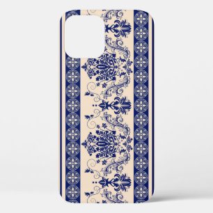 Classic Damask: Ornamental Seamless Wallpaper. iPhone 12 Case