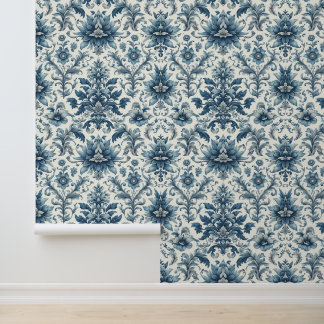 Classic Damask Print Wallpaper