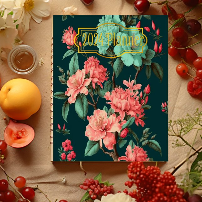 Classic Dark Botanicals and Blue and Pink Florals Planner (Creator Uploaded)