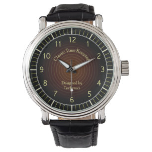 Classic dark brown watch