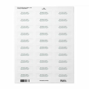 Classic Dark Green Modern Return Address Label