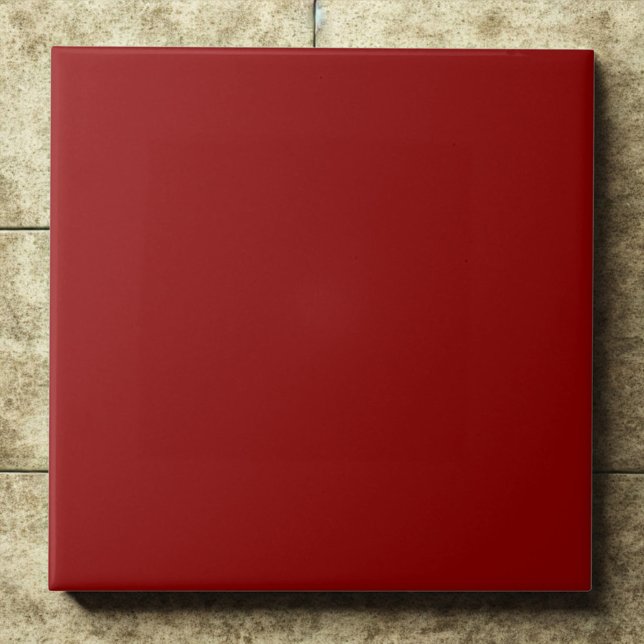 Classic Dark Red #8b0000 Dramatic Accent Ceramic Tile (Creator Uploaded)