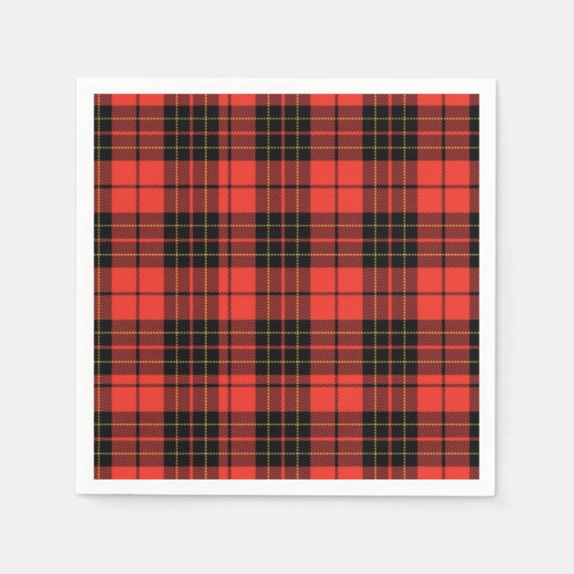 Classic Dark Red Baby Shower Napkins (Front)