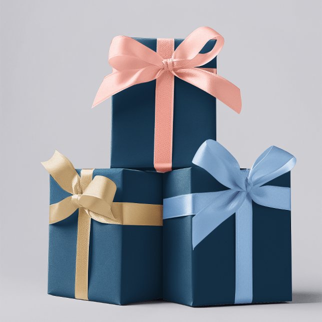 Classic Dark Rich Blue Wrapping Paper Sheets (Creator Uploaded)