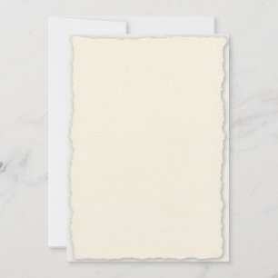 Classic Deckled Edge Wedding Invitation Template