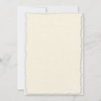 Classic Deckled Edge Wedding Invitation Template