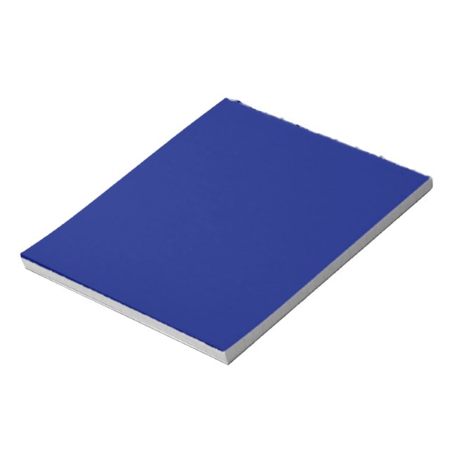Classic Deep Blue Solid Colour Notepad (Rotated)