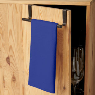 Classic Deep Blue Solid Colour Tea Towel