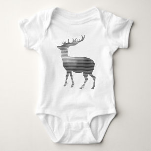 Classic deer silhouette baby bodysuit