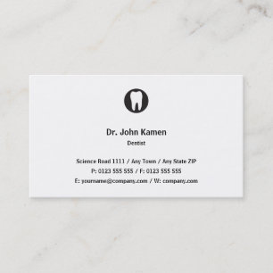 Classic Dentist   Simply Business Card