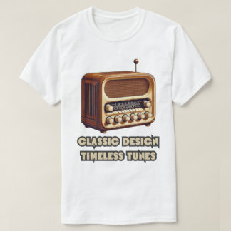 Classic Design, Timeless Tunes. Retro Radio T-Shirt