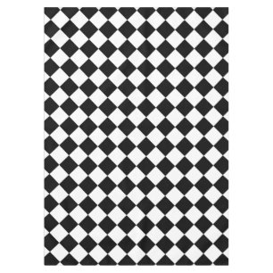 Classic Diamond Checkers Decor Tablecloth