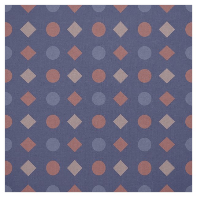 Classic Diamond-Dot Geometric Pattern –  Fabric (Swatch)