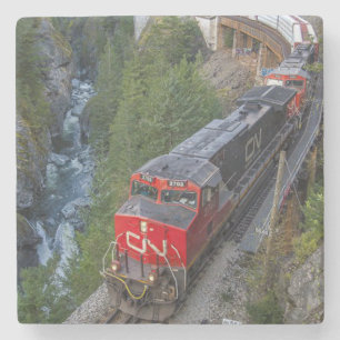 Classic Diesel Train Engine Stone Coaster