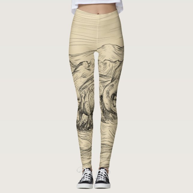 Classic Dinosaurs Leggings (Front)