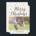 Classic Dots Christmas Holiday Photo Cards<br><div class="desc">Celebrate the season with this modern and stylish holiday card from Berry Berry Sweet.</div>