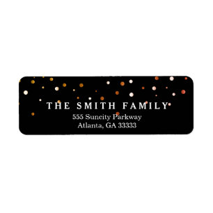 Classic Dots Modern Return Address Label