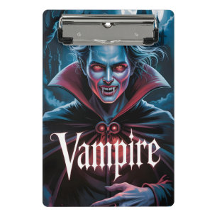 Classic Dracula-Style Vampire Movie Poster Mini Clipboard