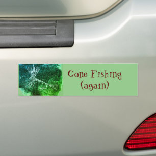 Classic dry fly pattern for trout and bass fishing bumper sticker