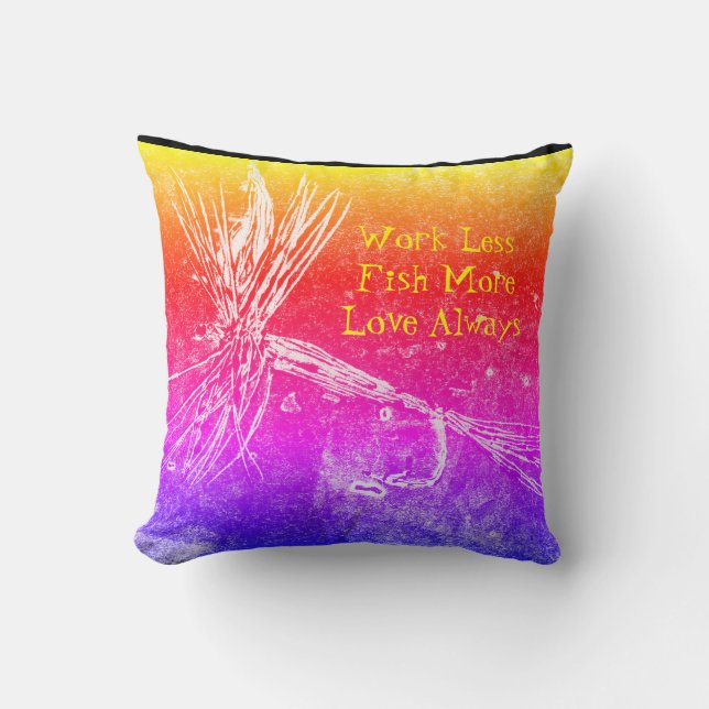 Classic dry fly pattern for trout and bass fishing cushion (Front)