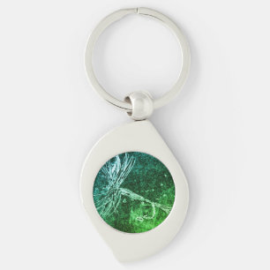 Classic dry fly pattern for trout and bass fishing key ring