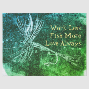 Classic dry fly pattern for trout and bass fishing tissue paper