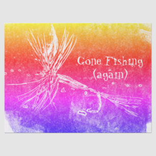 Classic dry fly pattern for trout and bass fishing tissue paper