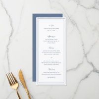 Classic Dusty Blue Elegant Wedding