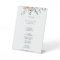 Classic Dusty Pink Rose Floral Dinner Menu
