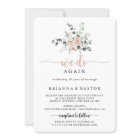 Classic Dusty Pink Rose We Do Again Vow Renewal 