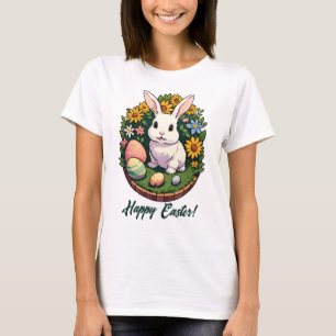 Classic Easter Bunny Illustration. Happy Easter! T-Shirt