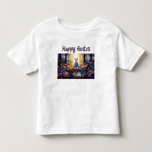 Classic Easter Bunny with Easter Eggs Toddler T-Shirt