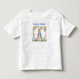 Classic Easter Rabbit Easter Eggs Happy Easter Toddler T-Shirt