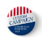 Classic Election Design - Red White Stripes Italic