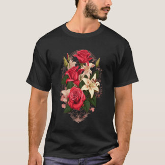 Classic Elegance: Floral Bouquet Tee