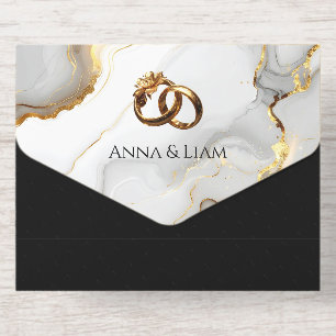 Classic Elegance Gold Wedding Invitation