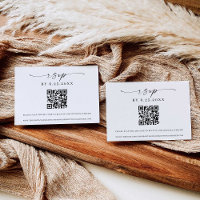 Classic Elegance Modern Wedding RSVP QR code