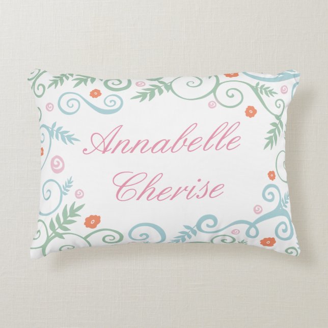 Classic Elegance Personalised Pillow (Front)