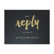 Classic Elegance - Wedding RSVP Postcard