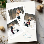 classic elegant 4 photo collage merry christmas holiday card<br><div class="desc">***this design is part of a matching collection*** _______________________ this design template is fully editable / customisable by you the customer - click personalise further button if you wish to move, add, delete, or make significant changes to the design _______________________ *if you have any DESIGN questions or need more designs...</div>