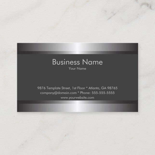 Classic Elegant Business Card Template (Front)