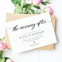 Classic Elegant Calligraphy Script Wedding Brunch