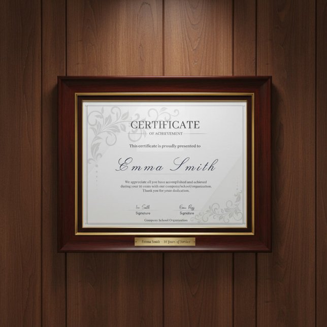 Classic Elegant Certificate Of Achievement Templat (Creator Uploaded)